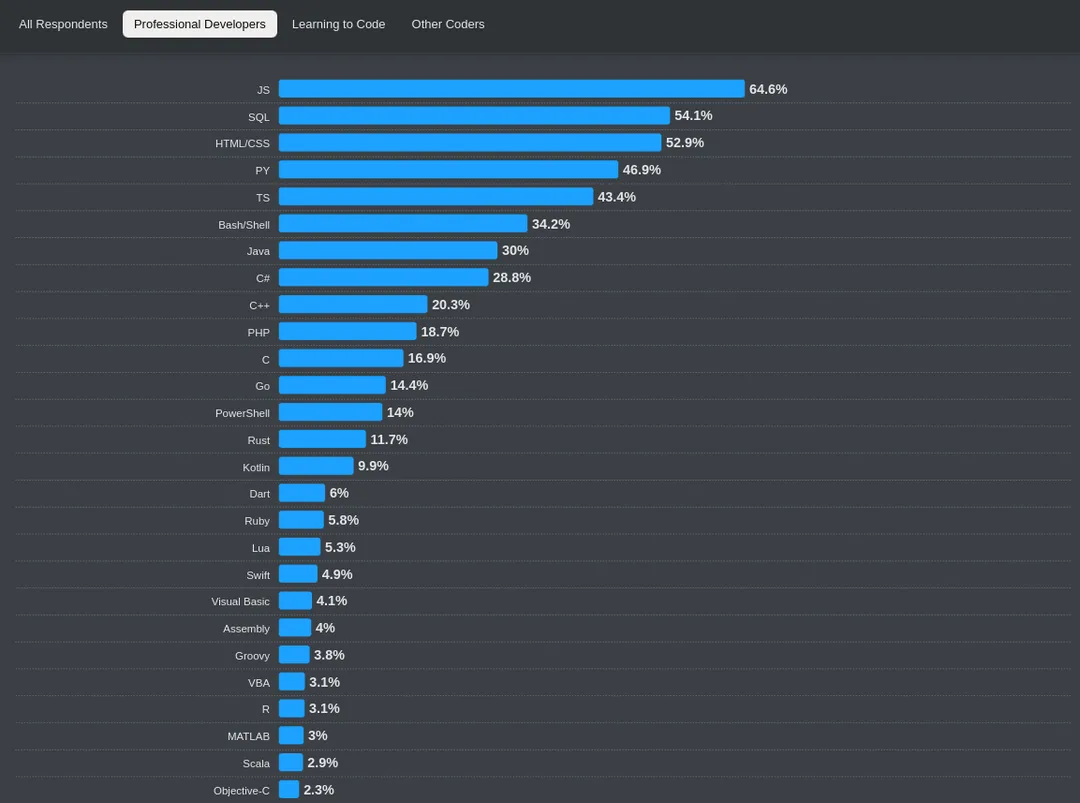 Top Programming Languages in 2024