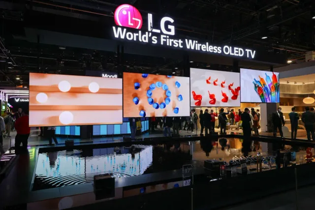 LG showcasing its world's first wireless OLED TV and next-generation display innovations at CES 2024.